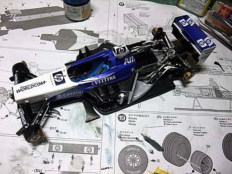 ウィリアムズ BMW FW24 1/20 製作過程 | Let'sRock